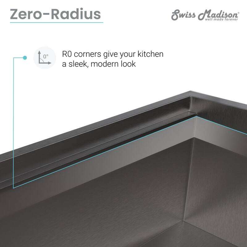 Swiss Madison SM-KU800 Tourner 30" Undermount Single Basin Stainless