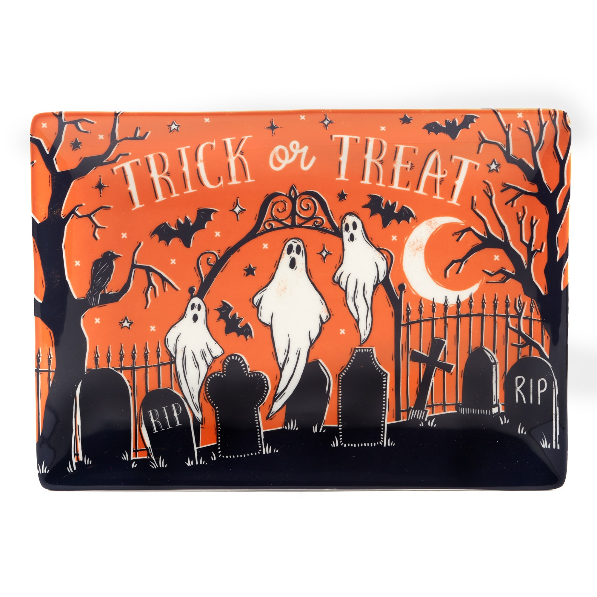 Certified International Hocus Pocus Rectangular Platter, 14" X 10" - 14" x 10" x 1"
