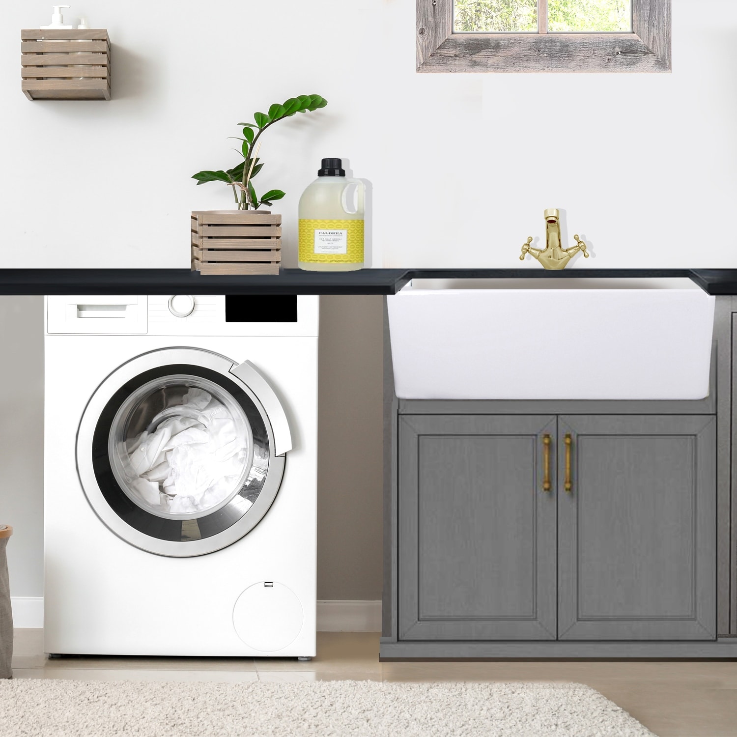 Highpoint Collection 30 inch Single Bowl Fireclay ...