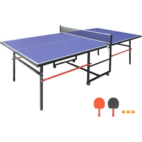 slide 2 of 5, Professional Outdoor Table Tennis Tables-8ft Mid-Size Portable Ping Pong Table Game