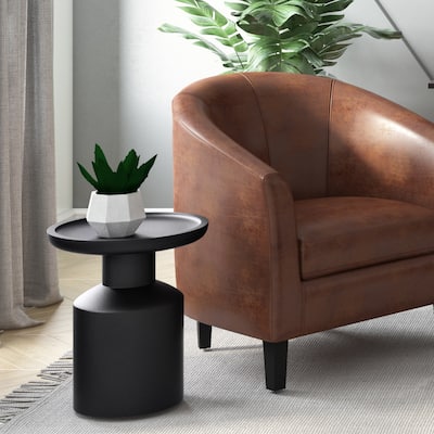 WYNDENHALL Norbury 16 inch Wide Solid Mango Boho Accent Table & Assembled