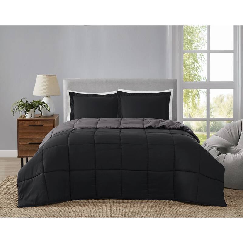 Truly Soft Everyday Reversible Down Alternative 3-Piece Comforter Set