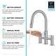 preview thumbnail 52 of 86, KRAUS Oletto Bridge Kitchen Faucet with 2-Function Pull-Down Sprayhead