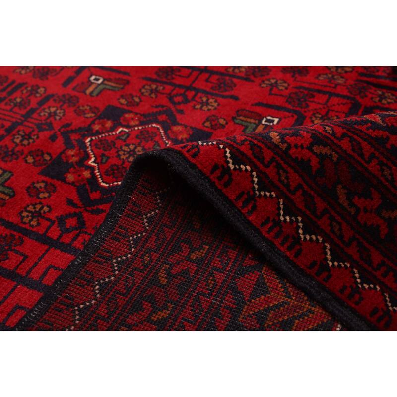 ECARPETGALLERY Hand-knotted Finest Khal Mohammadi Red Wool Rug - 5'0 x 6'6