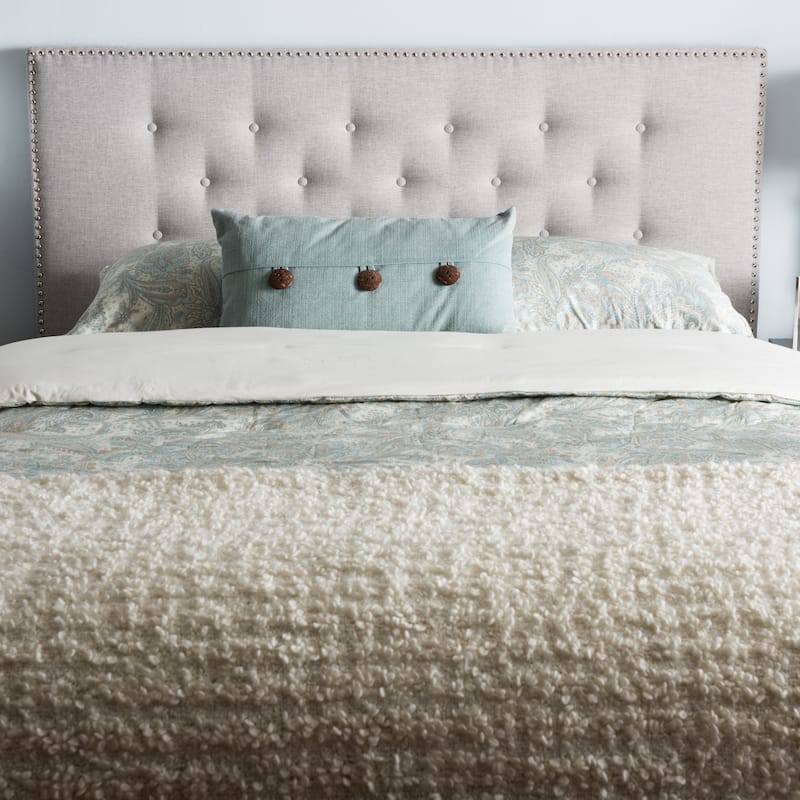 Contemporary Fabric Headboard by Baxton Studio - Beige - Queen