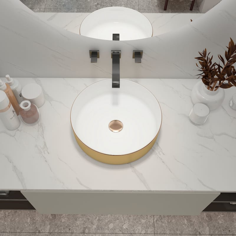 Ceramic Circular Vessel Bathroom Sink Art Sink