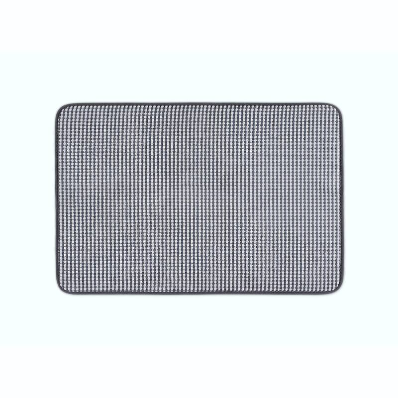 Vellux Bliss Memory Foam Bath Rug - 20"W x 30"L - Midnight Black
