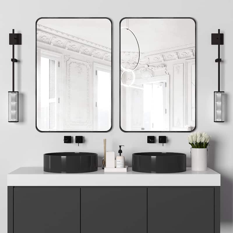 2 Pack Rectangle Vanity Mirror Wall Mirror