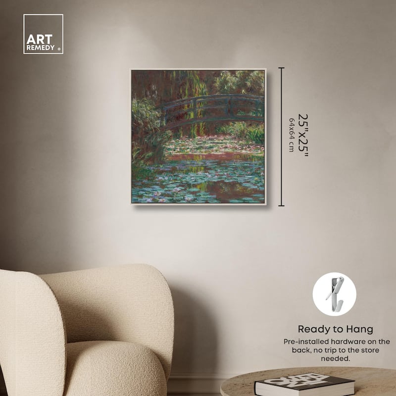 Water Lily Pond Canvas by Art Remedy