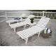 POLYWOOD Nautical Outdoor Stackable Chaise Lounge