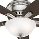 preview thumbnail 6 of 20, Hunter 42" Newsome Low Profile Ceiling Fan with LED Bowl Light Kit, Pull Chain - Transitional, Casual