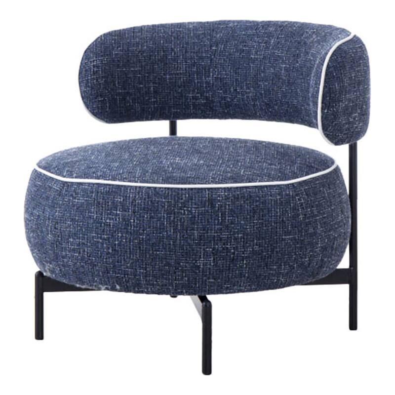 24/7 Shop At Home Modern Corduroy Upholstered Curved Back Swivel Chair