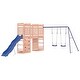 preview thumbnail 13 of 19, vidaXL Swing Set Outdoor Backyard Wooden Playground Equipment for Kids Age 3-8