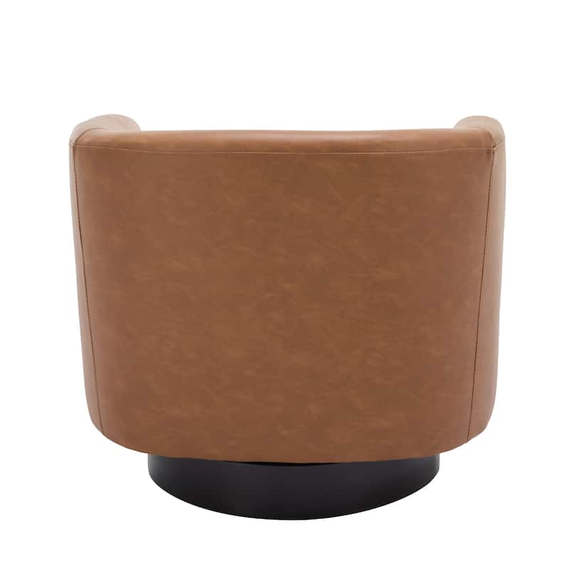 Modern Round 360-Degree Swivel Accent Chair Set of 2