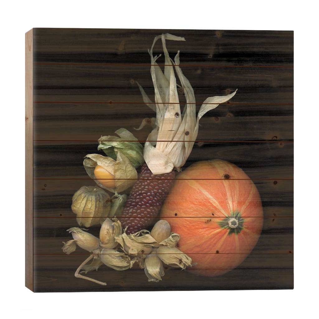 Autumn Charms Print On Wood by Magda Indigo - Multi-Color