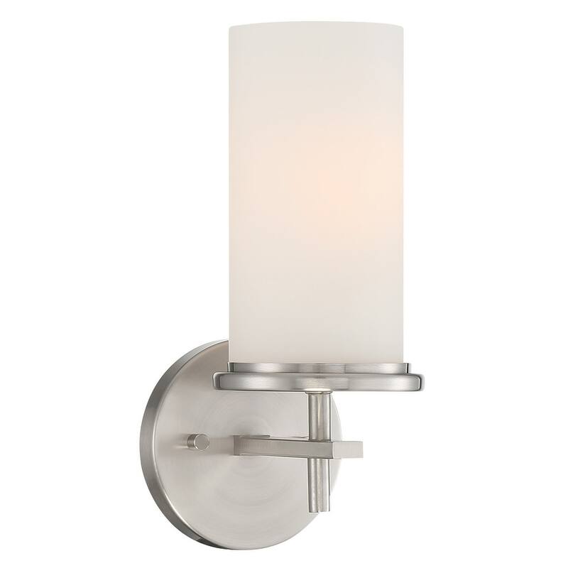 Minka Lavery Haisley 12" Tall Bathroom Sconce - Brushed Nickel