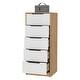 preview thumbnail 13 of 13, TUHOME Kaia 5 Drawer Dresser, Vertical Dresser
