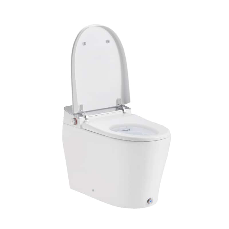 Ove Clarke Dual-Flush Hands-Free Smart Bidet Toilet with Built-in Tank