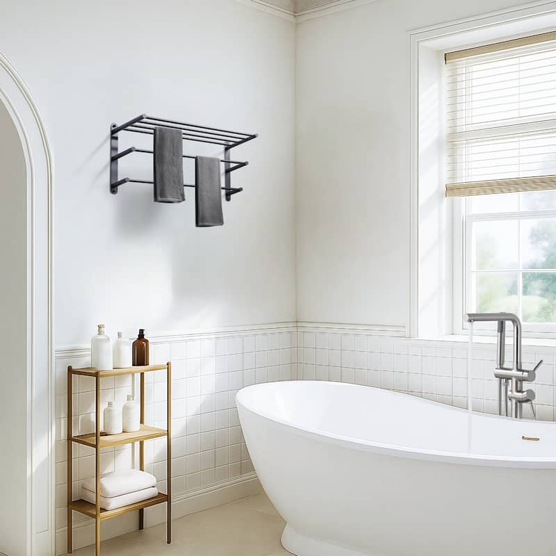 WOWOW 24 in. Bathroom Towel Rack