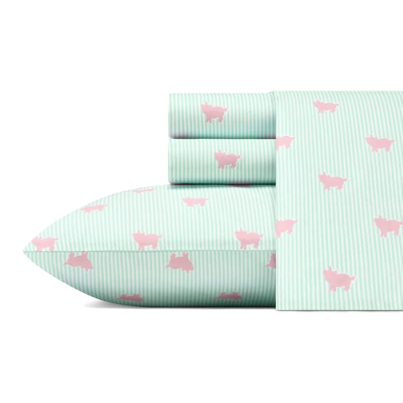 Poppy & Fritz Cotton Percale Printed Bed Sheet Sets