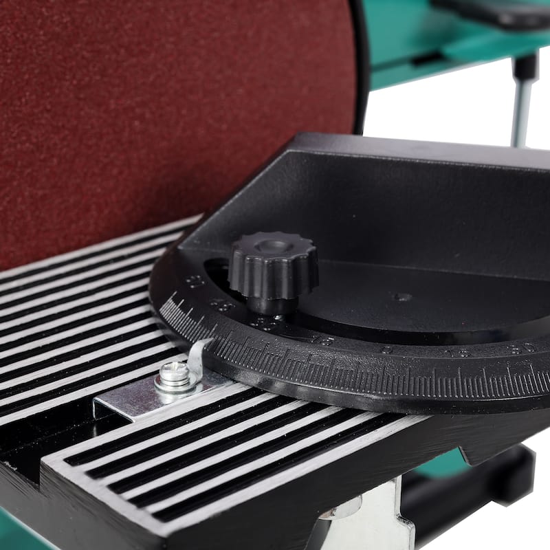 Anmytek 4" x 36" Belt Sander 6" Disc Polisher Grinder 120V UL Certified Green