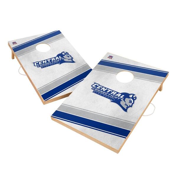 slide 2 of 5, Central Connecticut State University Blue Devils Regulation 2x4 Cornhole Set