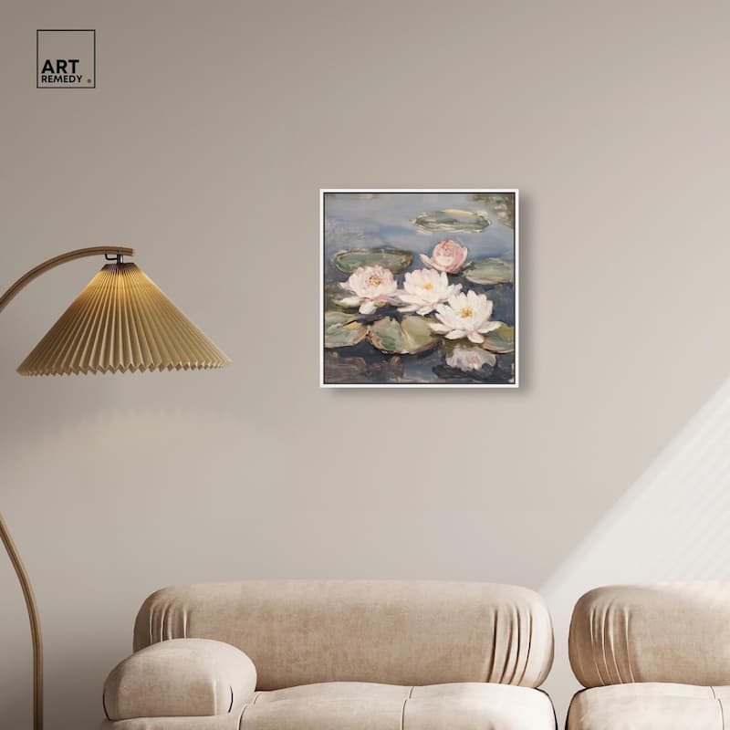 Water Lilies Canvas by Art Remedy