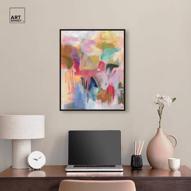 Art with Bold Colors Canvas by Art Remedy