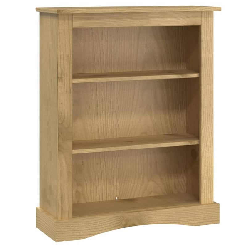 vidaXL 3/4-Tier Bookcase Mexican Pine Corona Range Multi Colors 39.4"/59.1"