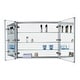 preview thumbnail 65 of 89, Bathroom Medicine Cabinet, Aluminum, Recessed/Surface Mount, Right/Left Hinged, Mirrored Interior