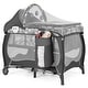 preview thumbnail 13 of 19, Gymax 5-in-1 Portable BabyPlayard Nursery Center Bassinet w/Music Box Grey