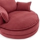 preview thumbnail 12 of 34, 360° Swivel Accent Barrel Chair with Dual-Layer Cushions by Harper&Bright Designs
