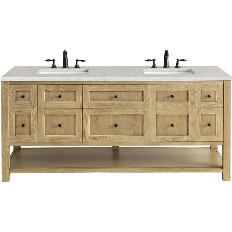 James Martin Vanities 330-V72-FEJP Breckenridge 72" Free Standing - Light Natural Oak