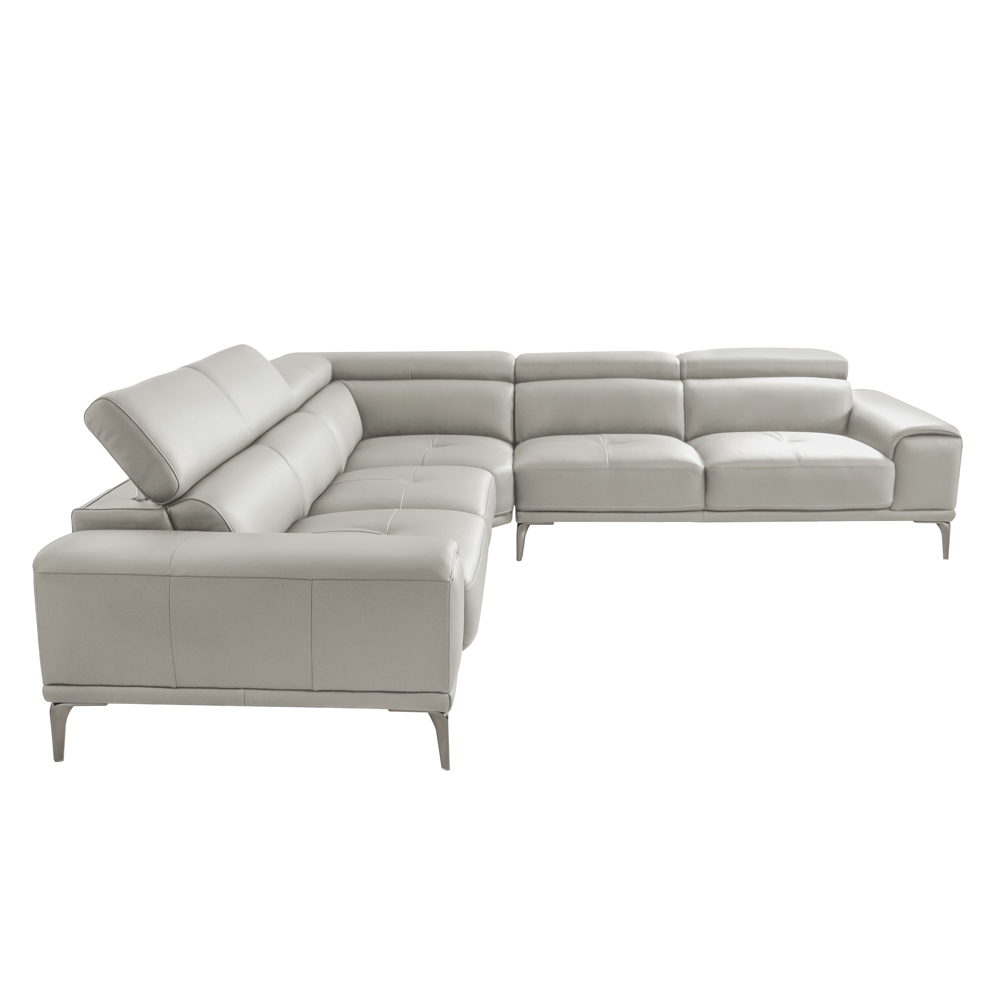 Abbyson calvin discount leather modular sectional