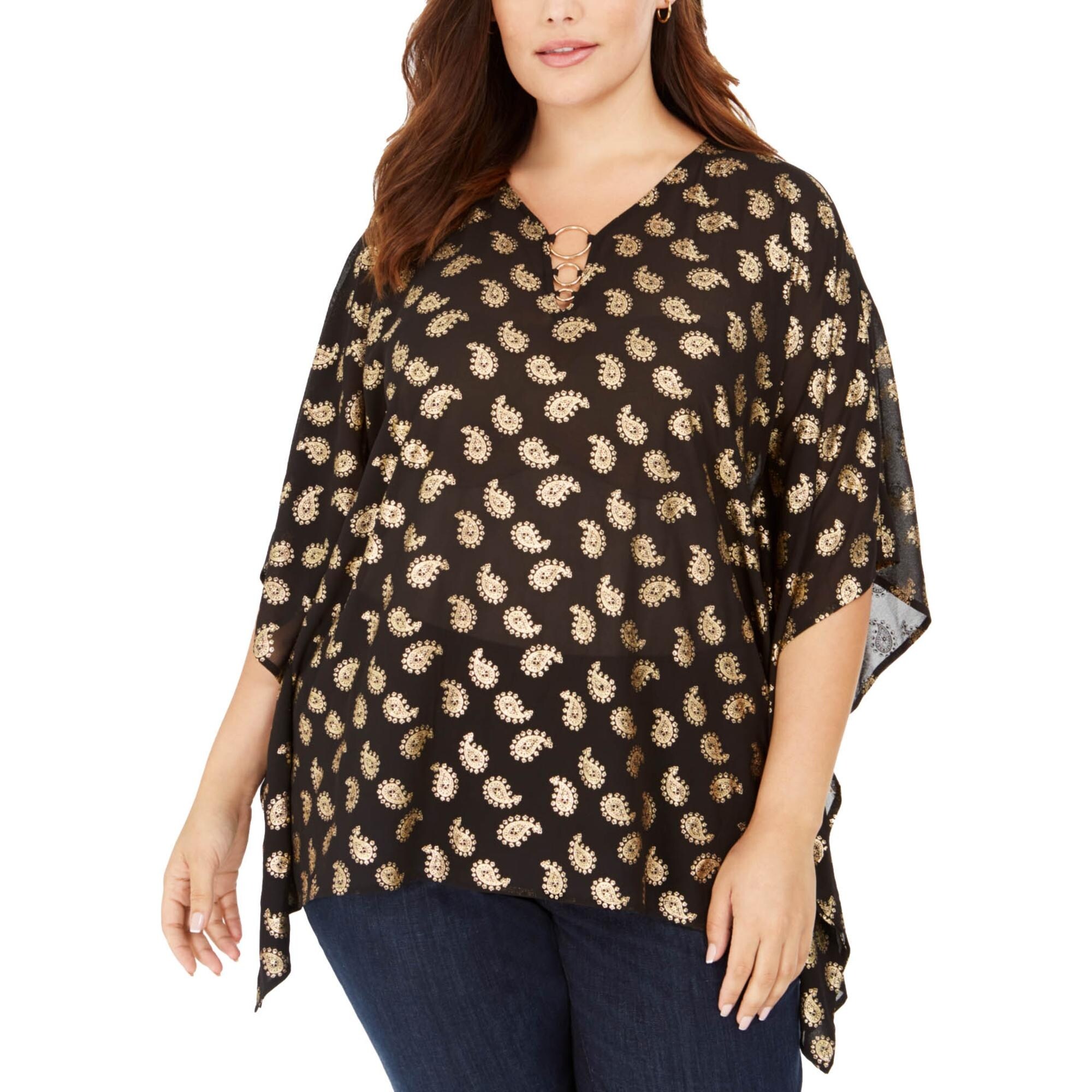 michael kors blouses gold