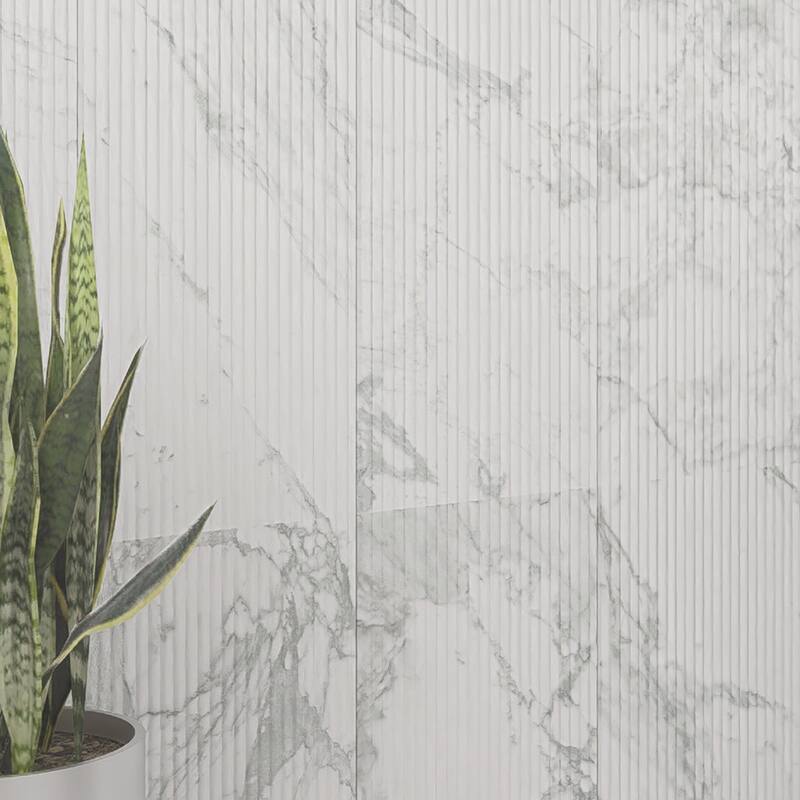 Merola Tile Reve Roseliere Deco Blanc 11-3/4" x 23-1/2" Porcelain Wall Tile