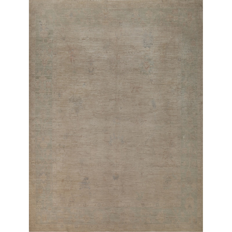 Transitional Oushak Turkish Rug Hand-Knotted Wool Carpet - 8'3"x 10'0"