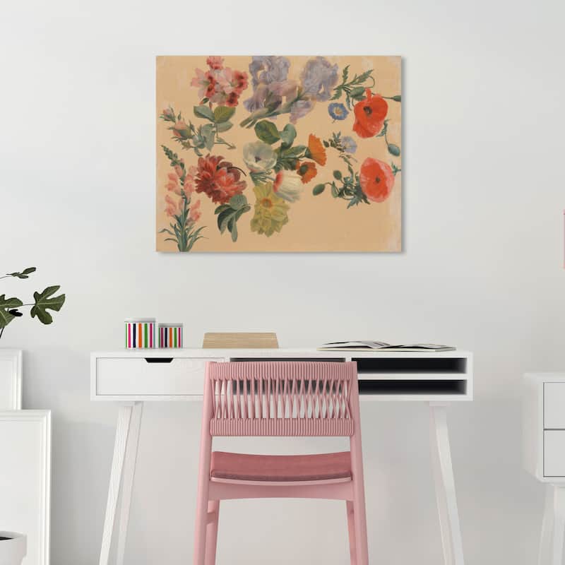 Wynwood Studio Canvas Floral and Botanical Studies of Summer Flowers Wall Art Canvas Print - 24 x 20