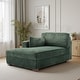 preview thumbnail 115 of 150, 42" W Plush Corduroy Upholstered Chaise Lounge Sleeper for Living