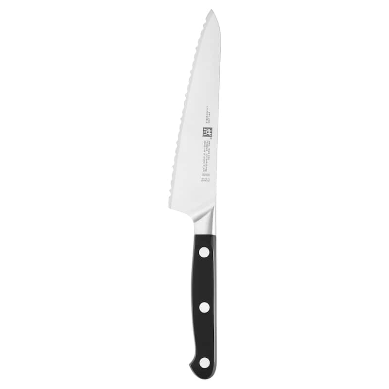 ZWILLING Pro 5.5-inch Serrated Prep Knife - Stainless Steel - 5.5-inch