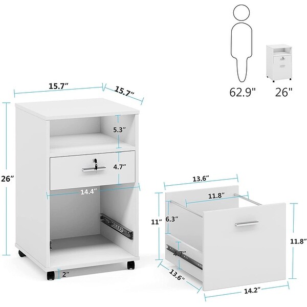 Filing online cabinet size