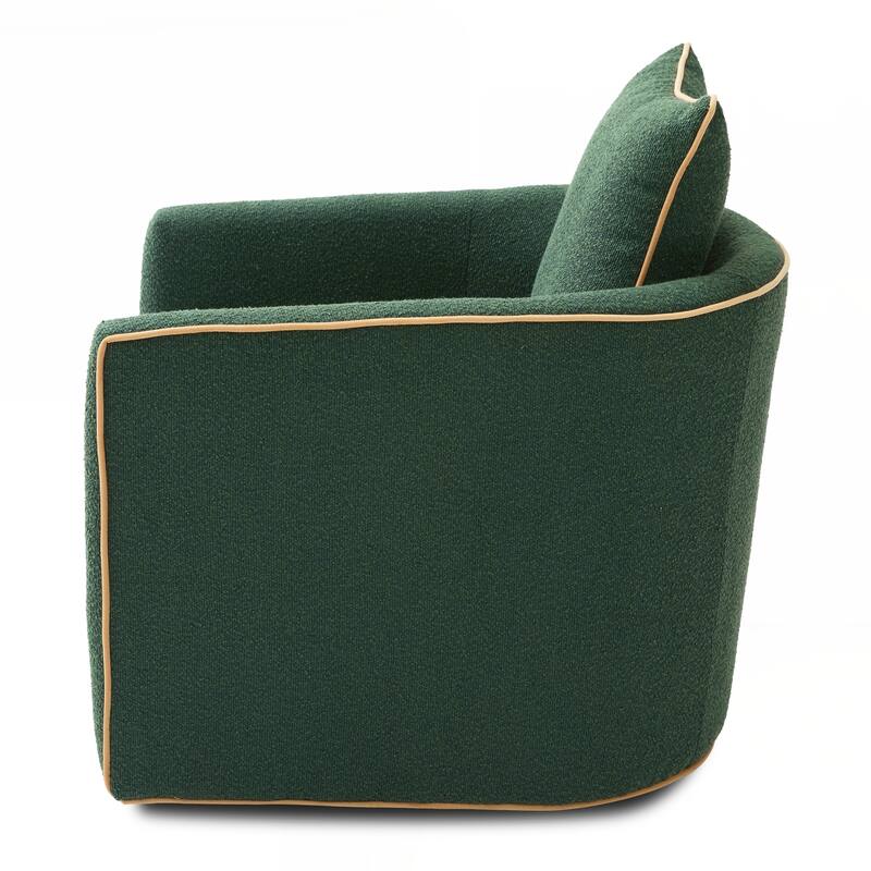 Swivel Accent Chair Upholstered Club Chair Barrel Sofa Chair for Living Room , Reading Corner, and Small Spaces