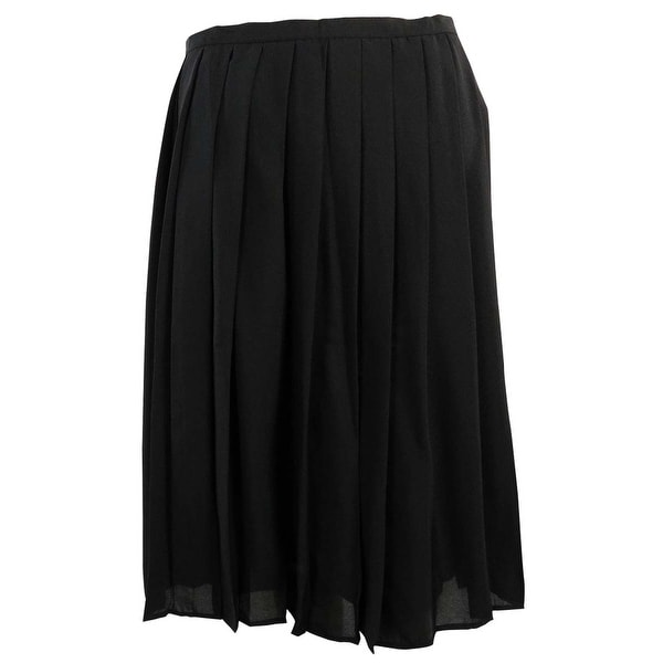 Calvin Klein Women's Large Pleat Skirt - Black