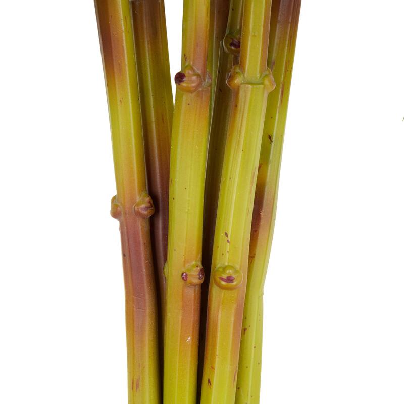 Blue Faux Foliage Tall Hydrangea Artificial Flower Stem (Set of 8)