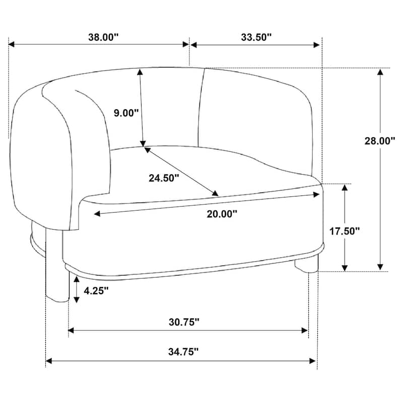 Lawler Upholstered Barrel Back Accent Chair