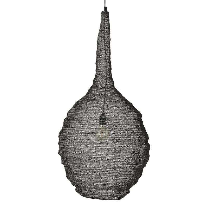 Corfu 148.5" Height Ceiling Fixture, Black - 20 x 40 x 20