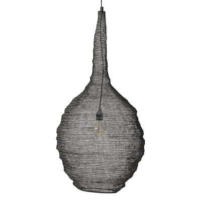 Corfu 148.5" Height Ceiling Fixture, Black - 20 x 40 x 20