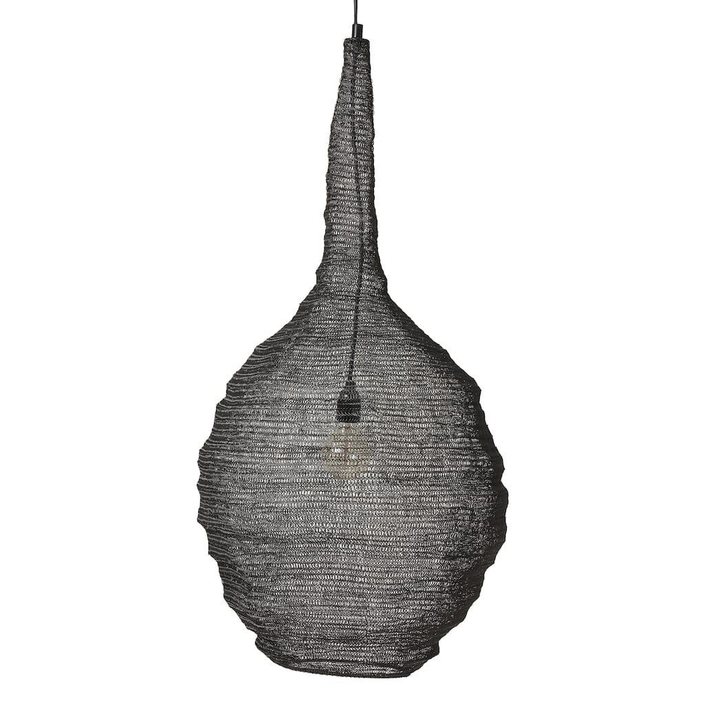 Corfu 148.5" Height Ceiling Fixture, Black - 20 x 40 x 20