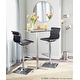 preview thumbnail 7 of 11, Porch & Den Tower Master Contemporary Adjustable Bar Stool in Faux Leather - N/A