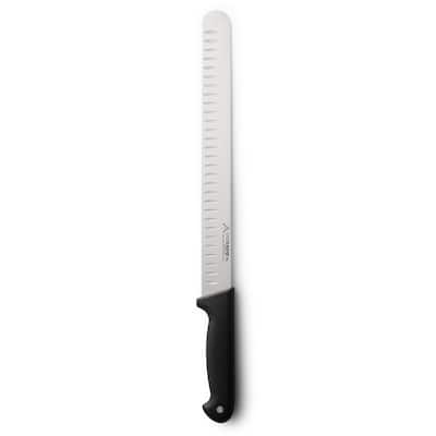 CatCora Granton Slicer Knife, Professional 12-Inch German Steel Blade, Ergonomic Soft-Grip Handle, NSF-Certified Kitchen Knife